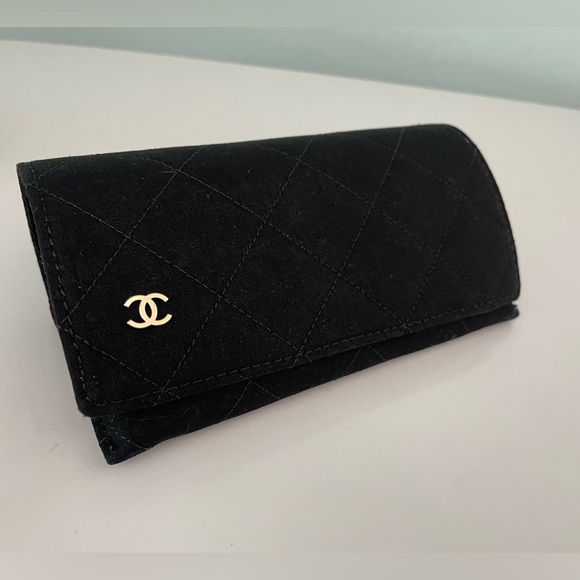 CHANEL Square Sunglasses Acetate & Tweed 5512-A Black Gold NEW main image 12